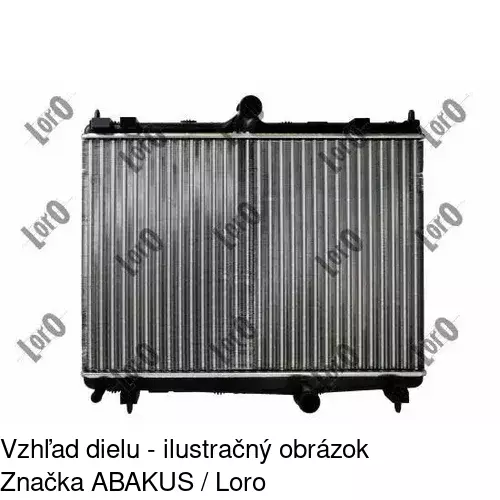Chladiče vody 57D1081X /POLCAR/ - obr. 2