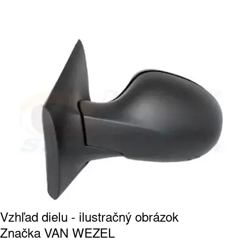 Vonkajšie zrkadlo 6001514S /POLCAR/ - obr. 2