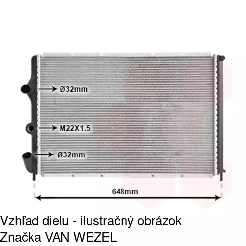Chladiče vody 600708-3 /POLCAR/ - obr. 2