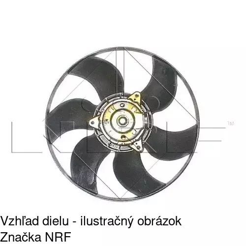 Ventilátor bez krytu / podpery 601223U3 /POLCAR/ - obr. 2