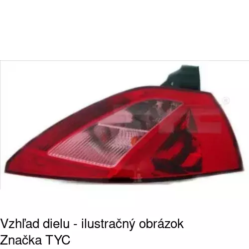 Zadné svetlo POLCAR 6012874E