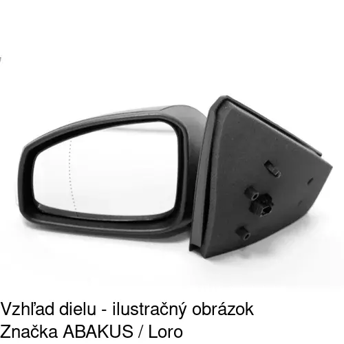 Vonkajšie zrkadlo 6014514S /POLCAR/ - obr. 2