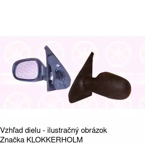 Vonkajšie zrkadlo POLCAR 6015525M