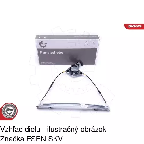 Mechanizmus sťahovania okna elektrický bez motora 6015PSG3 /POLCAR/ - obr. 3