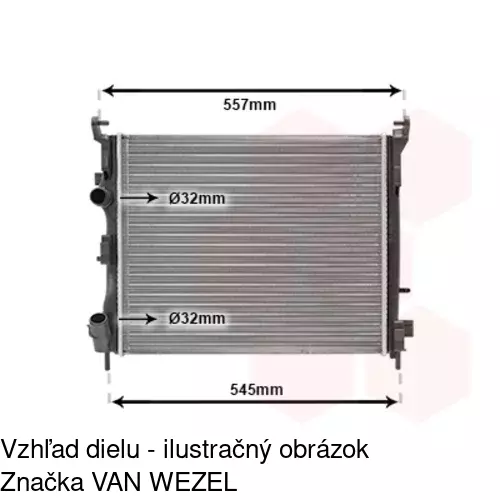 Chladiče vody 6016082X /POLCAR/ - obr. 3