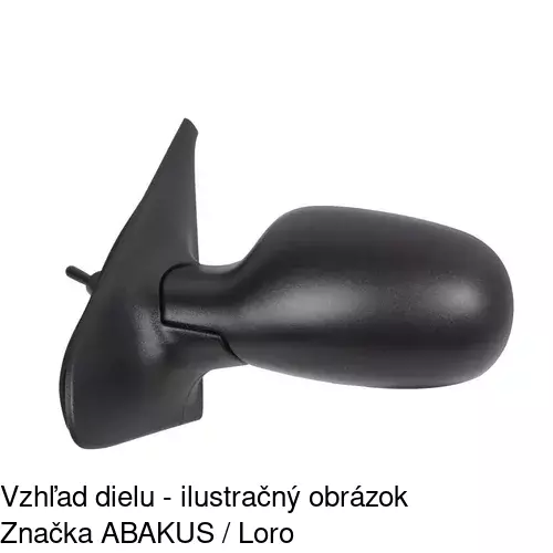 Vonkajšie zrkadlo 6016512E /POLCAR/ - obr. 2