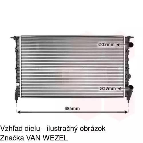 Chladiče vody 602108A4 /POLCAR/ - obr. 2