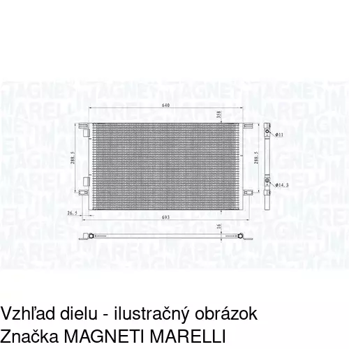 Chladiče klimatizácie 6032K8C2S /POLCAR/ - obr. 1