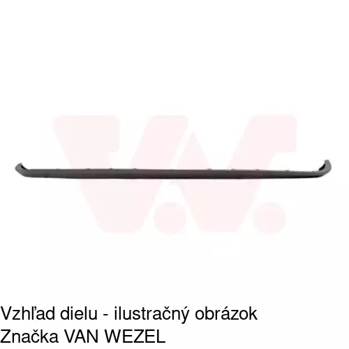 Spojler predného nárazníka POLCAR 603725-J