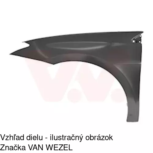 Predný blatník 603901 /POLCAR/ - obr. 2