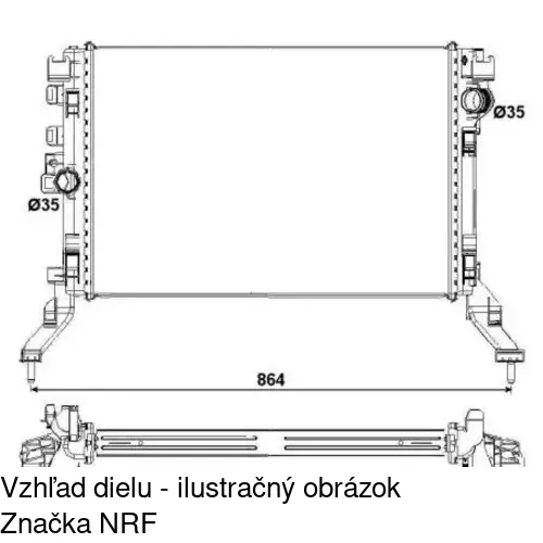 Chladiče vody POLCAR 603908-3