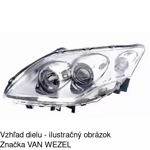 Hlavný reflektor 6039090E /POLCAR/ - obr. 3