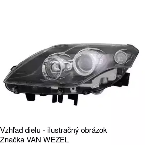Hlavný reflektor 6039092E /POLCAR/ - obr. 3