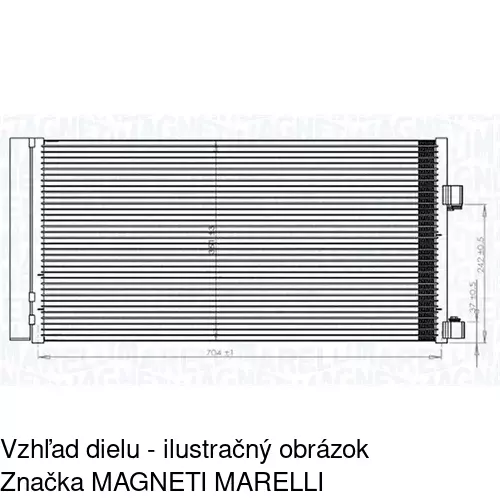 Chladiče klimatizácie 6039K8C1S /POLCAR/ - obr. 1
