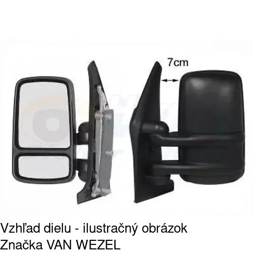 Vonkajšie zrkadlo 6041511E /POLCAR/ - obr. 5