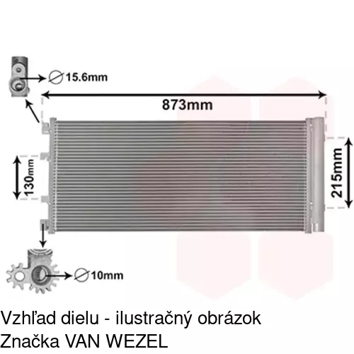 Chladiče klimatizácie 6043K8C2 /POLCAR/ - obr. 4
