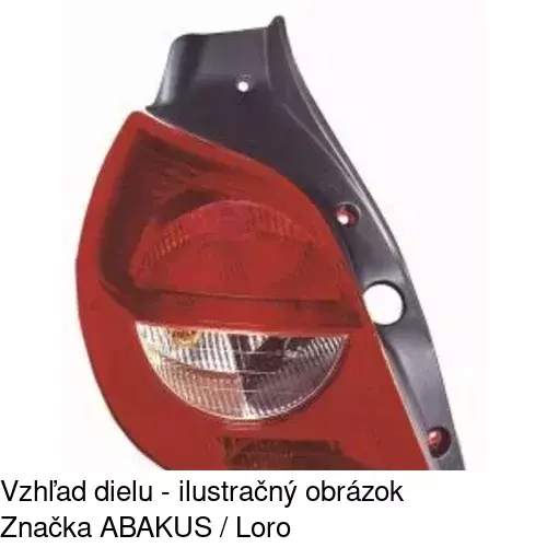 Zadné svetlo 605587-E /POLCAR/ - obr. 2