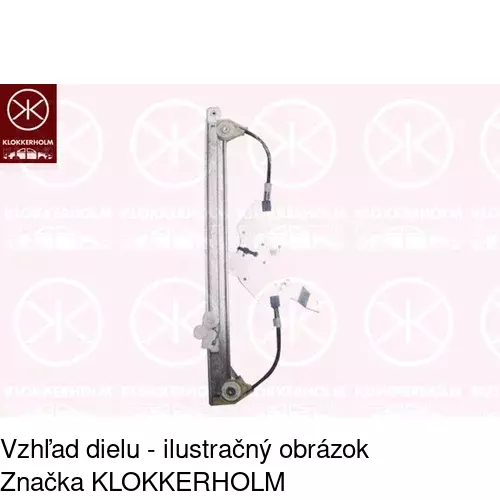 Elektrický mechanizmus okna dverí 6055PSE4 /POLCAR/ - obr. 1