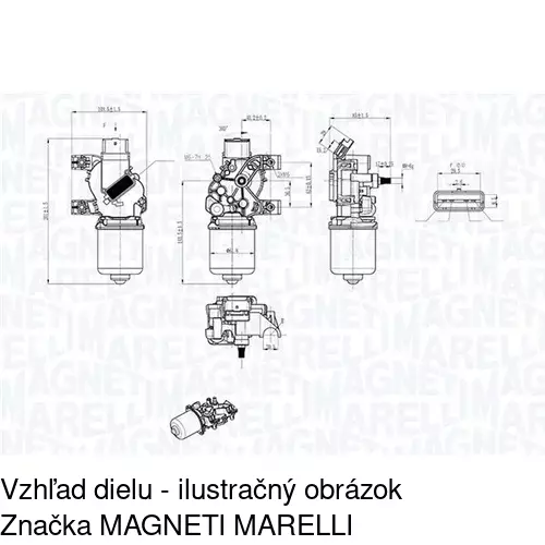 Motorček stieračov 6055SWP1 /POLCAR/ - obr. 5