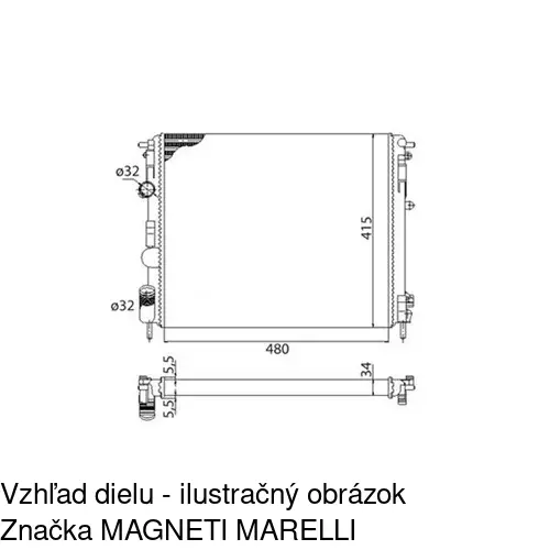 Chladiče vody 606008-6 /POLCAR/ - obr. 2