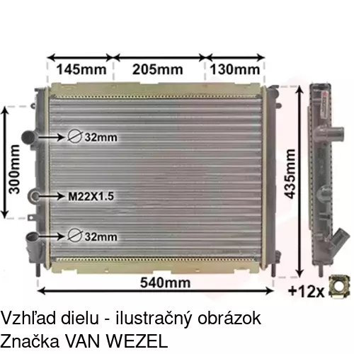 Chladiče vody 606008-9 /POLCAR/ - obr. 4