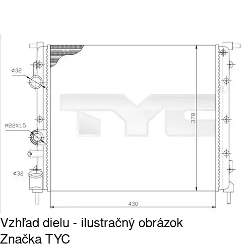 Chladiče vody POLCAR 606008A1