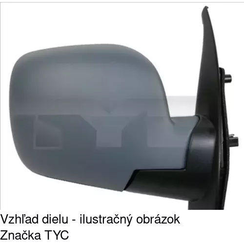 Vonkajšie zrkadlo 6062524M /POLCAR/ - obr. 4