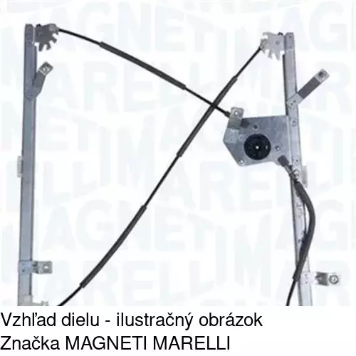 Mechanizmus sťahovania okna elektrický bez motora 6062PSG1E /POLCAR/ - obr. 2