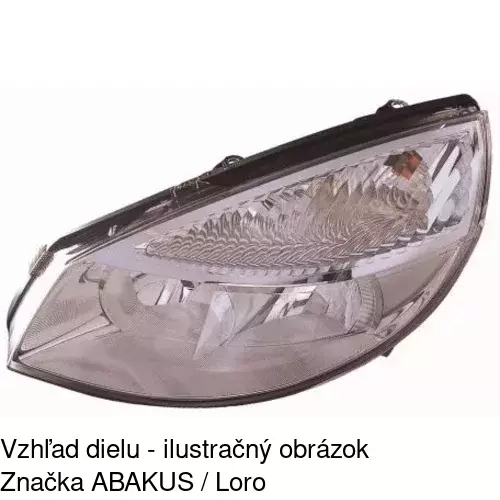 Hlavný reflektor 6071090E /POLCAR/ - obr. 2