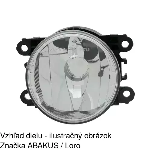 Hmlové svetlo - predné 60B129-V /POLCAR/ - obr. 3