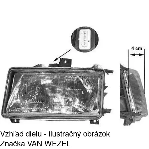 Hlavný reflektor 671310-V /POLCAR/ - obr. 4