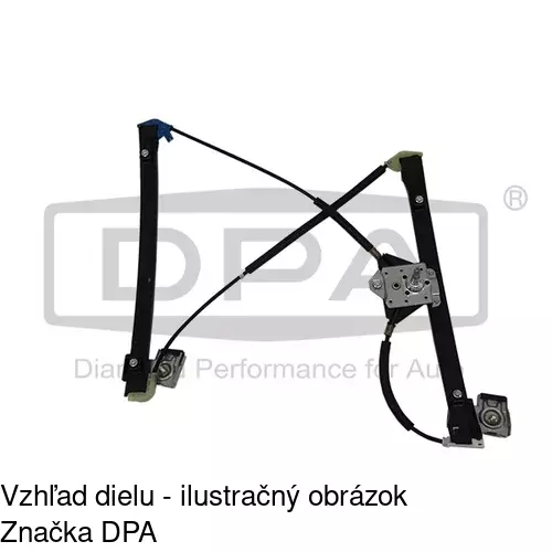 Manuálny mechanizmus okna dverí 6713PSM2 /POLCAR/ - obr. 1