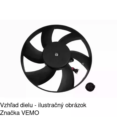 Ventilátor bez krytu / podpery 671423U6 /POLCAR/ - obr. 3