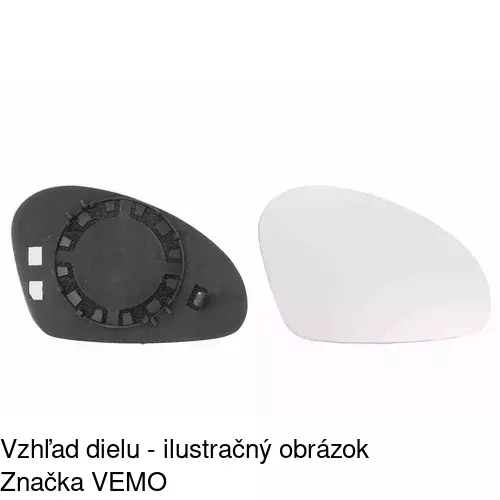 Sklo vonkajšieho zrkadla s držiakom 6730547E /POLCAR/ - obr. 2