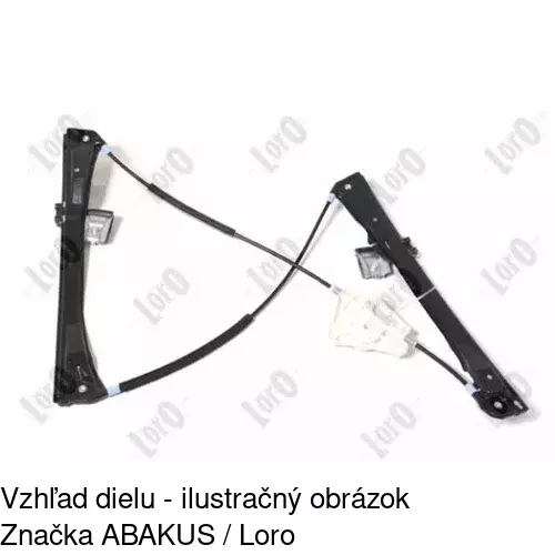 Mechanizmus sťahovania okna elektrický bez motora 6730PSG1 /POLCAR/ - obr. 4