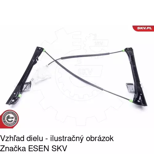 Mechanizmus sťahovania okna elektrický bez motora 6730PSG6E /POLCAR/ - obr. 5