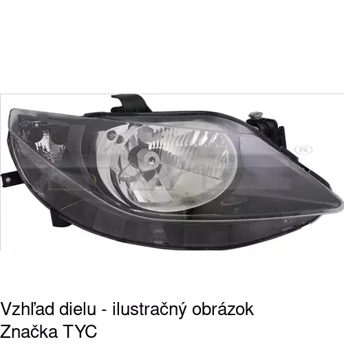 Hlavný reflektor 673210-E /POLCAR/ - obr. 2