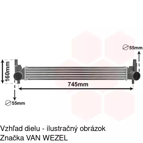 Chladiče vzduchu (Intercoolery) 6732J8-1 /POLCAR/ - obr. 4