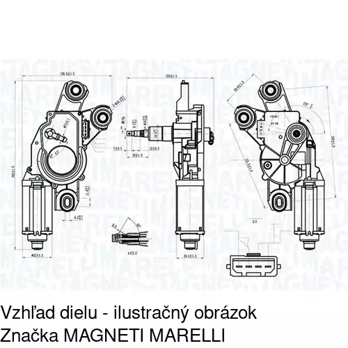 Motorček stieračov POLCAR 6755SWT1