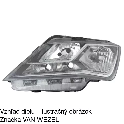Hlavný reflektor 67B209-V /POLCAR/ - obr. 2