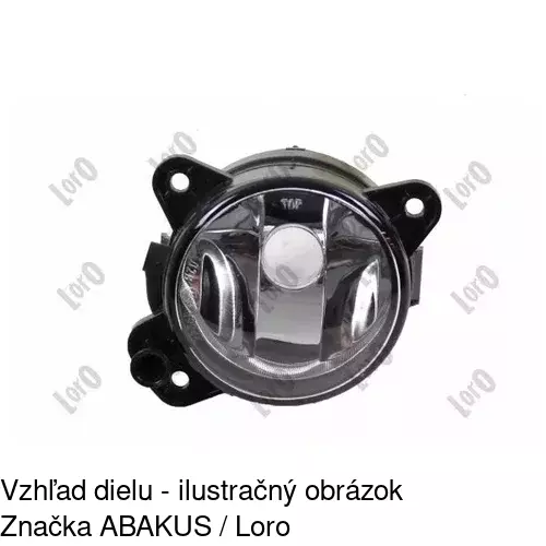 Hmlové svetlo - predné 691429-E /POLCAR/ - obr. 2