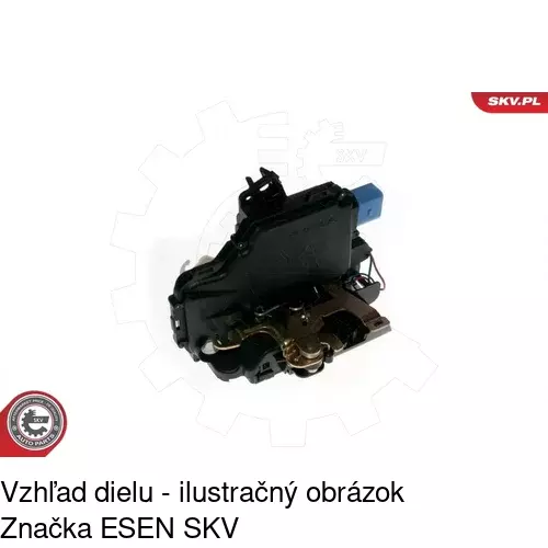 Vnútorná zámka dverí 6915ZC-2 /POLCAR/ - obr. 4