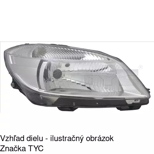 Hlavný reflektor POLCAR 691609-E