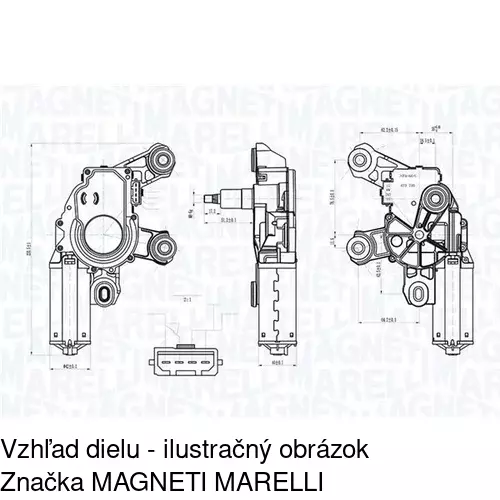 Motorček stieračov 6920SWT4 /POLCAR/ - obr. 1