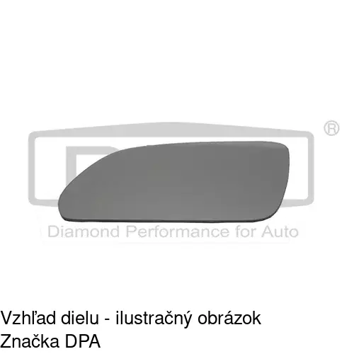 Sklo vonkajšieho zrkadla s držiakom 6922546E /POLCAR/ - obr. 5