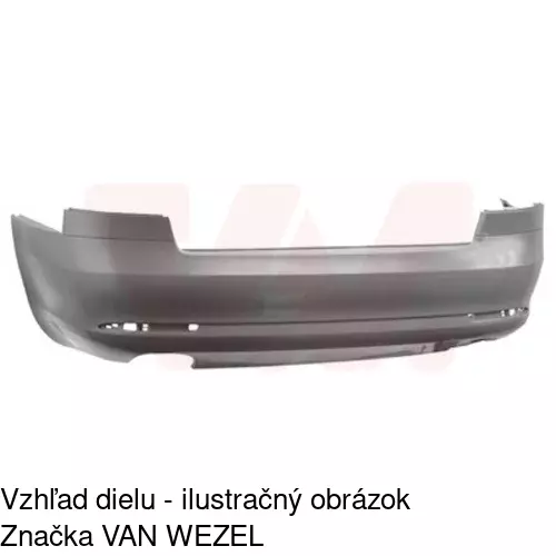 Zadný nárazník 692396-1 /POLCAR/