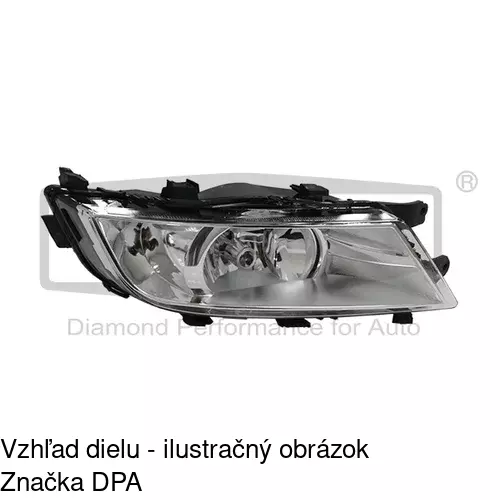Hmlové svetlo - predné 69D129-E /POLCAR/ - obr. 1