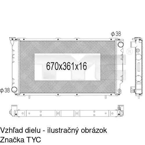 Chladiče vody POLCAR 720508-1