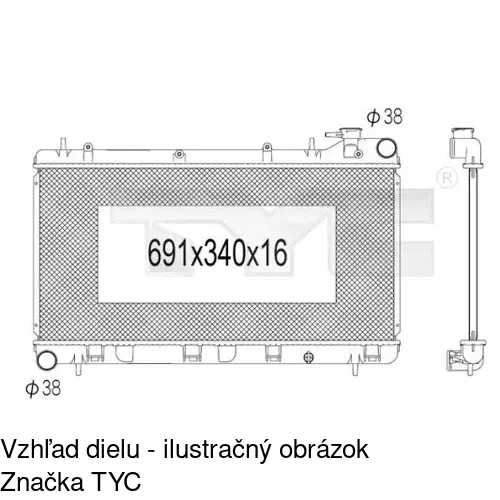 Chladiče vody POLCAR 7210081K