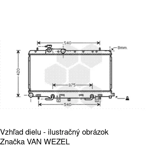 Chladiče vody POLCAR 7213082K